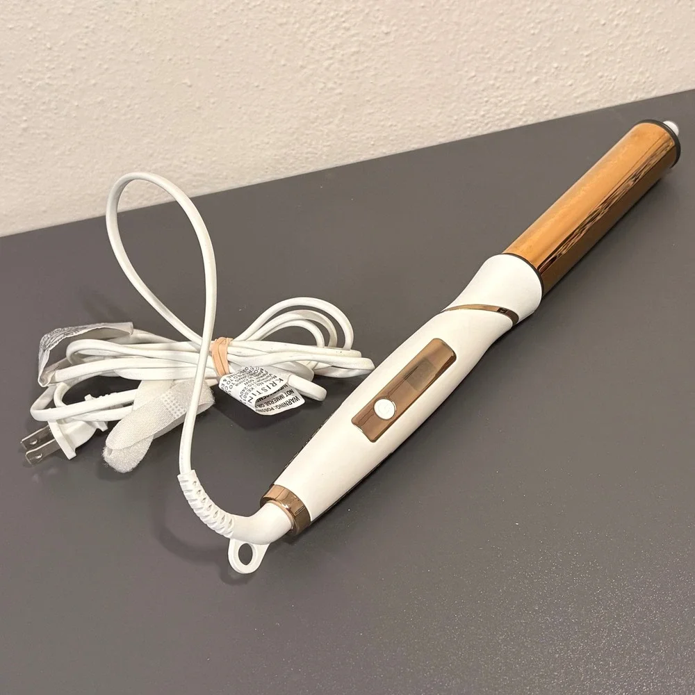Kristin Ess Curling Wand Women OS White Gold Good Rose Gold Accents T-9/26